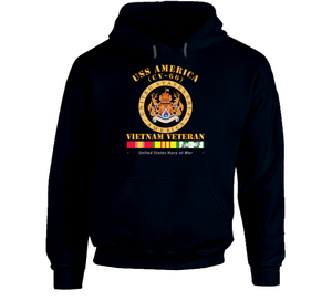 USS America (CV-66) - Vietnam Vet with Vietnam Service Ribbons Classic, Hoodie, and Long Sleeve