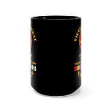 Load image into Gallery viewer, Black Mug 15oz - USMC - Vietnam Combat Veteran - 1st Force Recon Co - FMFPAC
