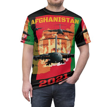 Load image into Gallery viewer, All Over Printing - Afghanistan - Operation Allies Refuge - 2021 - Kabul Airport - Afghan Map - C17 GlobeMaster - Afghanistan Flag
