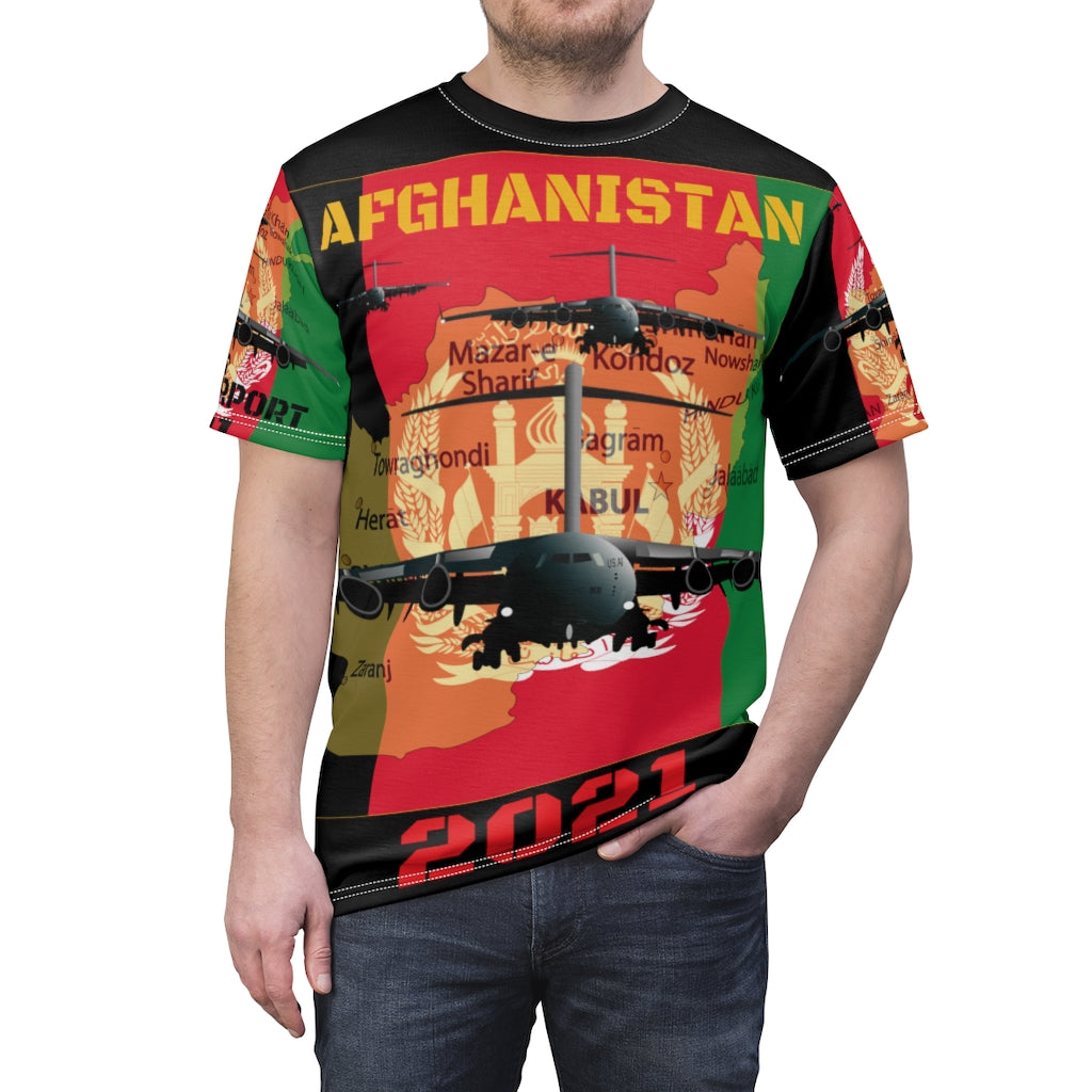 All Over Printing - Afghanistan - Operation Allies Refuge - 2021 - Kabul Airport - Afghan Map - C17 GlobeMaster - Afghanistan Flag