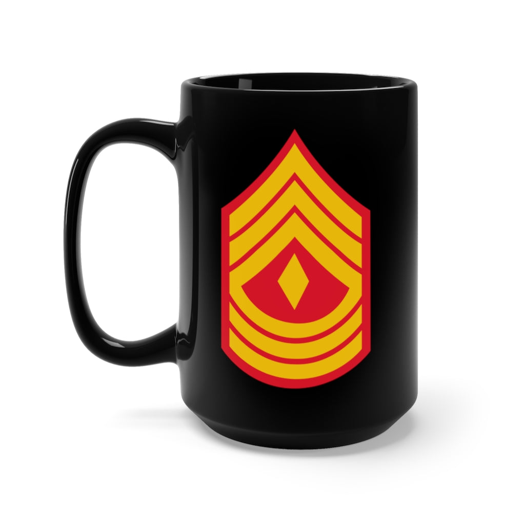 Black Mug 15oz - USMC - First Sergeant  wo Txt X 300