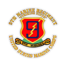 Load image into Gallery viewer, Kiss-Cut Stickers - USMC - 9th Marine Regiment - Striking Ninth
