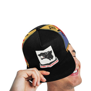 761st Tank Battalion - DUI w SSI Left - Right o Txt All Over Print Snapback Cap D