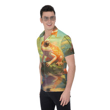 Load image into Gallery viewer, Painted Tree - Orange Frog - All-Over Print Men&#39;s Shirt
