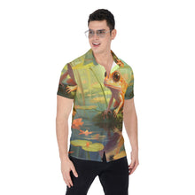 Load image into Gallery viewer, Painted Tree - Orange Frog - All-Over Print Men&#39;s Shirt
