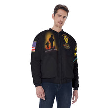 Load image into Gallery viewer, AOP Men&#39;s Bomber Jacket - Vietnam Veteran - 34th Scout Dog Platoon, 1st Cavalry Div - SFC Dobson/SAM
