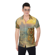 Load image into Gallery viewer, Painted Tree - Tiger in the Mist - All-Over Print Men&#39;s Shirt
