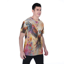 Load image into Gallery viewer, Painted Tree - Red Eagle - All-Over Print Men&#39;s T-shirt | Birdseye
