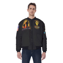 Load image into Gallery viewer, AOP Men&#39;s Bomber Jacket - Vietnam Veteran - 34th Scout Dog Platoon, 1st Cavalry Div - SFC Dobson/SAM
