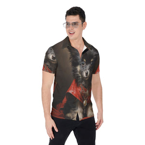 Painted Tree - Dark Puppy - All-Over Print Men's Shirt