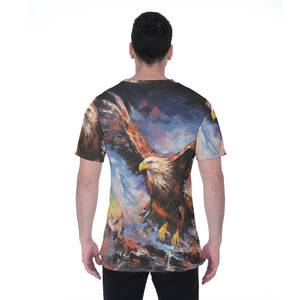 Painted Tree - Right War Eagle - All-Over Print Men's T-shirt | Birdseye