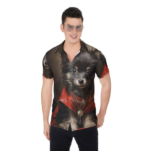 Painted Tree - Dark Puppy - All-Over Print Men's Shirt