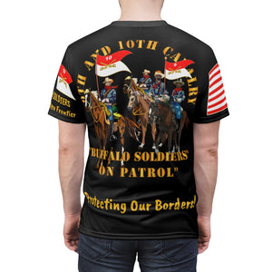 All Over Printing - Army - 9th and 10th Cavalrymen - Buffalo Soldiers - Building America - Protecting Borders!