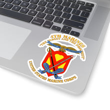 Load image into Gallery viewer, Kiss-Cut Stickers - USMC - 4th Marines Regiment - The Oldest and the Proudest
