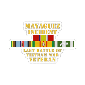 Kiss-Cut Stickers - USMC - Mayaguez Incident Vet - Last Battle w EXP - VN SVC