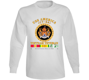 USS America (CV-66) - Vietnam Vet with Vietnam Service Ribbons Classic, Hoodie, and Long Sleeve