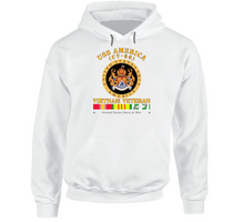 Load image into Gallery viewer, USS America (CV-66) - Vietnam Vet with Vietnam Service Ribbons Classic, Hoodie, and Long Sleeve
