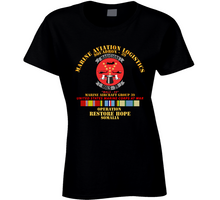 Load image into Gallery viewer, Usmc - Marine Aviation Logistics Squadron 39 - Mals 39 - Magicians -  Opn Restore Hope Solmalia W Svc T Shirt
