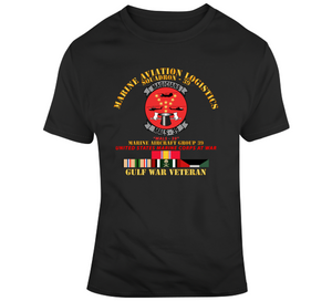 Usmc - Marine Aviation Logistics Squadron 39 - Mals 39 - Magicians - Gulf War Vet W Svc T Shirt