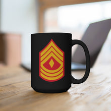 Load image into Gallery viewer, Black Mug 15oz - USMC - First Sergeant  wo Txt X 300
