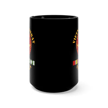 Load image into Gallery viewer, Black Mug 15oz - USMC - Vietnam Combat Veteran - 1st Force Recon Co w VN SVC
