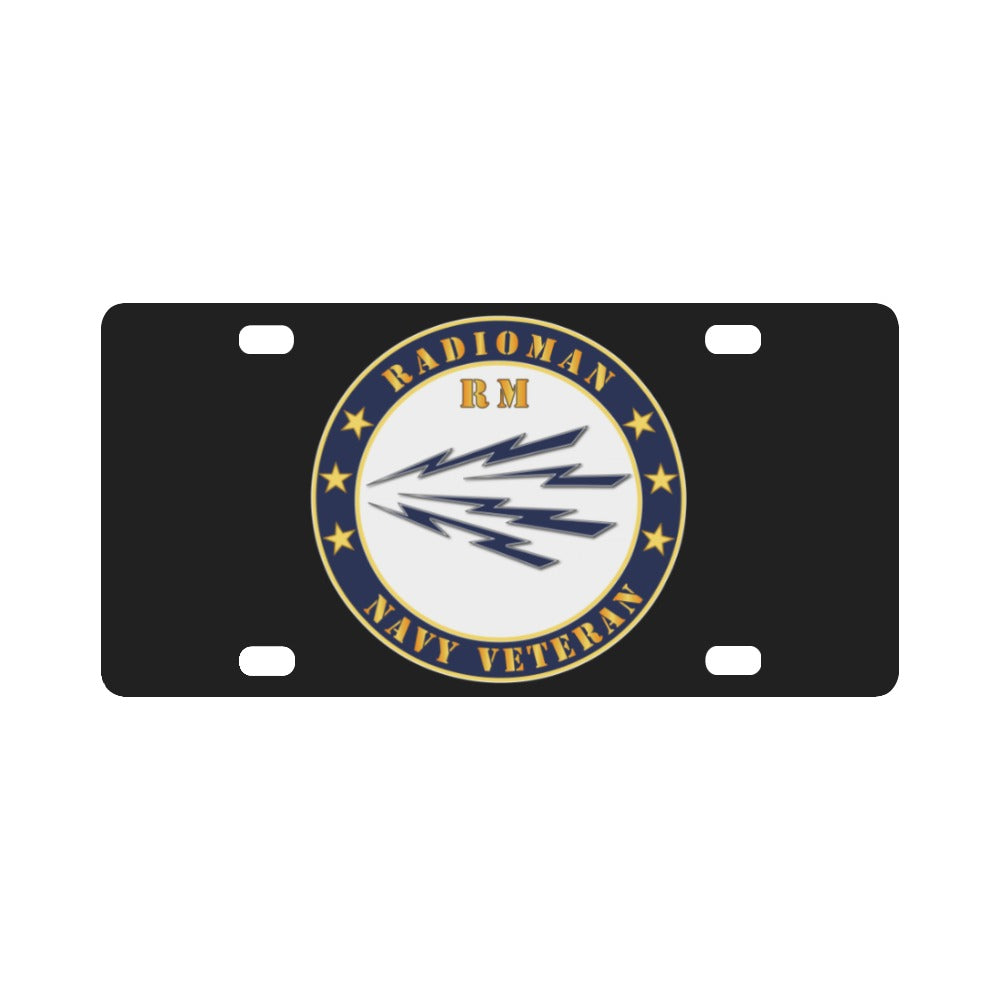 Navy - Radioman - RM - Veteran Classic License Plate