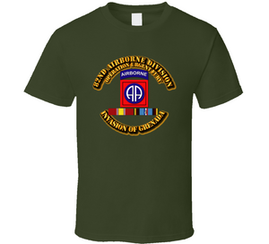 Invasion of Grenada - 82nd Airborne Division, Operation Urgent Fury with Service Ribbons T Shirt, Premium and Hoodie