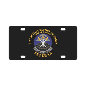 21st Special Tactics Squadron - First There -Veteran X 300 Classic License Plate