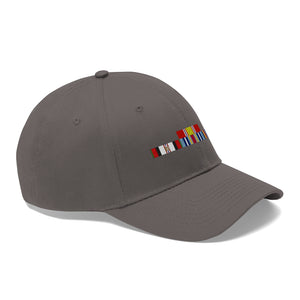 Afghanistan War Service Ribbon Bar - Unisex Twill Hat - Direct to Garment (DTG) Printed