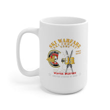 Load image into Gallery viewer, Ceramic Mug 15oz - SOF - USMC Force Recon - Ski Warfare - Ski Combat - Winter Warfare X 300
