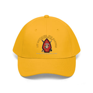 Unisex Twill Hat - USMC - 1st Bn, 8th Marines - The Cutting Edge - Marines at War - Hat - Direct to Garment (DTG) - Printed