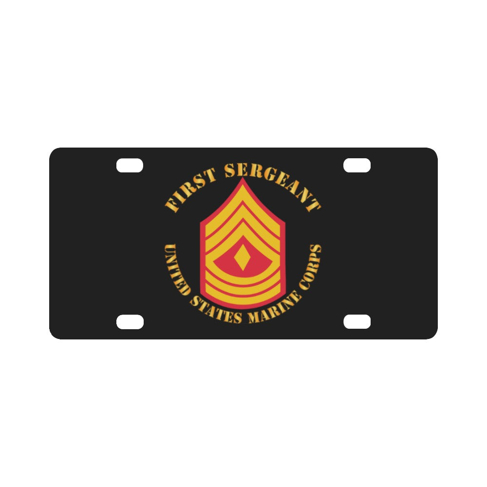 USMC - First Sergeant X 300 Classic License Plate