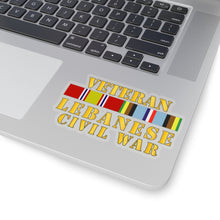 Load image into Gallery viewer, Kiss-Cut Stickers - USMC - Veteran Lebanese Civil War w  EXP SVC
