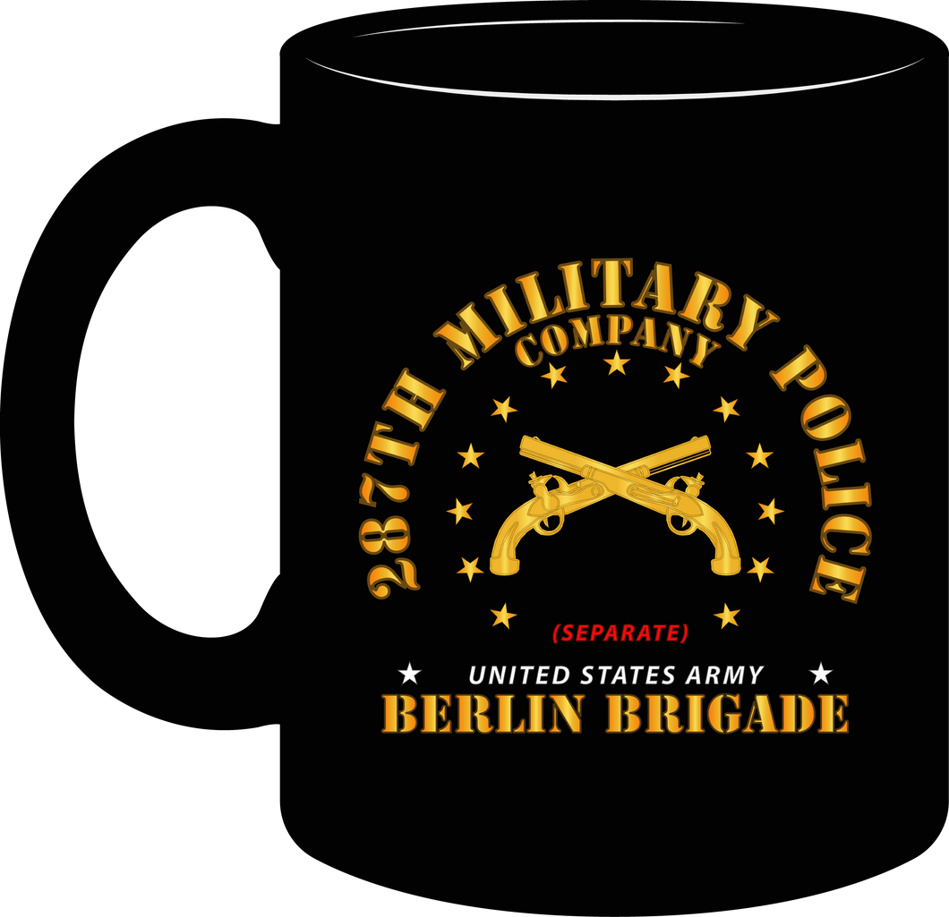 Army - 287th Military Police Company - Berlin Brigade - Mug