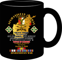 Load image into Gallery viewer, Army - Battle Kamdesh COP Keating - 61st Cavalry with AFGHANISTAN Service Ribbons - Mug
