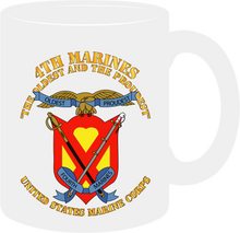 Load image into Gallery viewer, United States Marine Corps - 4th Marines Regiment - The Oldest and the Proudest - Mug
