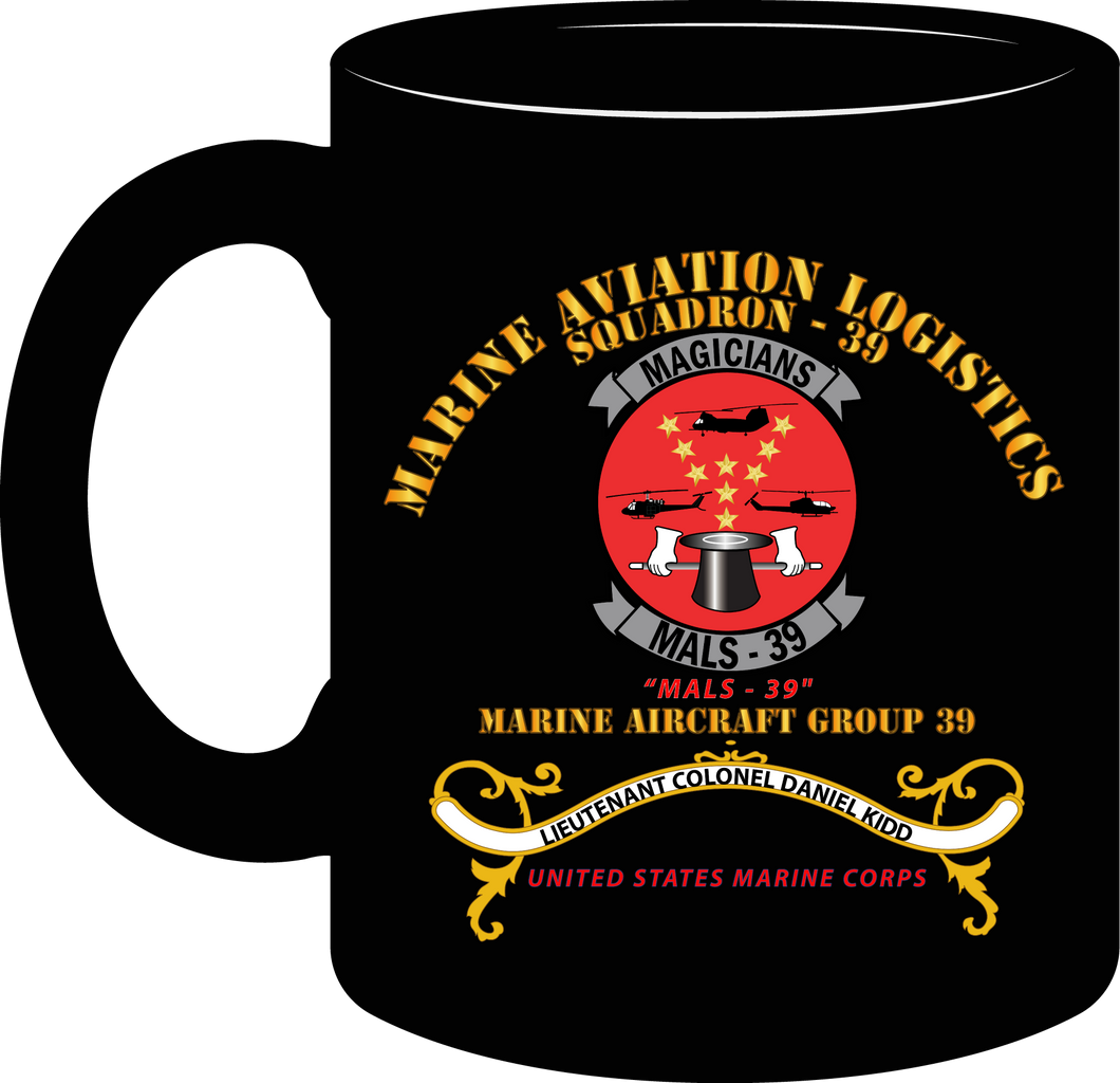 United States Marine Corps - Marine Aviation Logistics Squadron 39 - MALS 39 - Magicians - Kidd - Mug