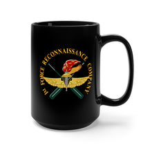 Load image into Gallery viewer, Black Mug 15oz - USMC - 1st Force Recon Company wo FMF PAC -BckGrd
