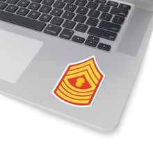 Load image into Gallery viewer, Kiss-Cut Stickers - USMC - Enlisted Insignia - E9 - Master Gunnery Sergeant (MGySgt) - Dress Blue wo Txt X 300
