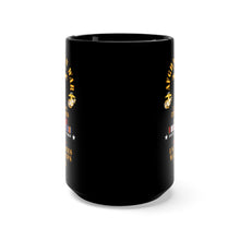 Load image into Gallery viewer, Black Mug 15oz - USMC - Afghanistan War Veteran - 3rd Bn, 5th Marines - OEF w CAR AFGHAN SVC
