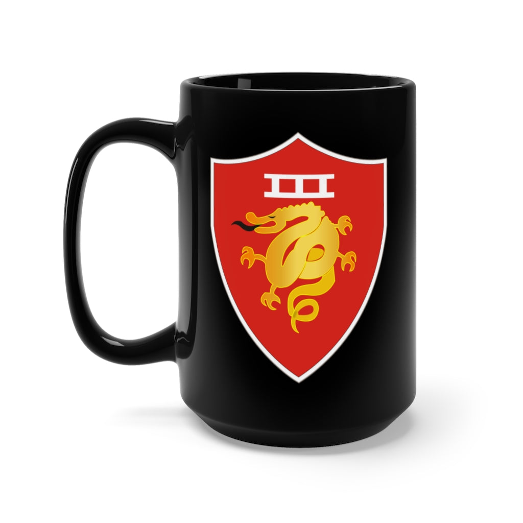 Black Mug 15oz - USMC -  III Marine Amphibious Force - MAF wo Txt