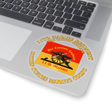 Load image into Gallery viewer, Kiss-Cut Stickers - USMC - 11th Marine Regiment - The Cannon Cockers
