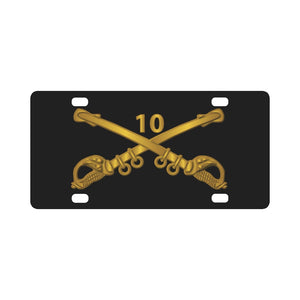 Army - 10th Cavalry Branch wo Txt Classic License Plate