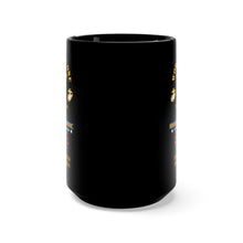 Load image into Gallery viewer, Black Mug 15oz - USMC - WWI  - 3rd Bn, 5th Marines - w  WWI Ribbon - Streamer
