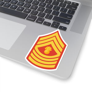 Kiss-Cut Stickers - USMC - Enlisted Insignia - E9 - Master Gunnery Sergeant (MGySgt) - Dress Blue wo Txt X 300