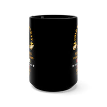 Load image into Gallery viewer, Black Mug 15oz - USMC - Cold War Vet - 9th Marines w COLD SVC X 300
