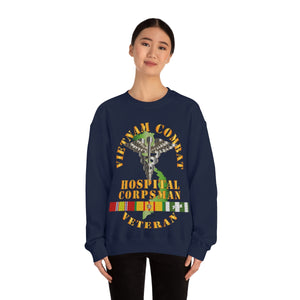 Unisex Heavy Blend Crewneck Sweatshirt - USN  - USMC - Vietnam Combat Veteran Hospital Corpsman  X 300