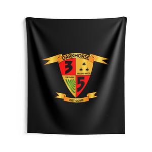 Indoor Wall Tapestries - USMC - 3rd Battalion, 5th Marines - Dark Horse wo Txt