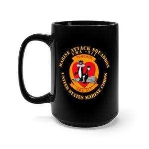 Black Mug 15oz - USMC - Marine Attack Squadron 311 - VMA 311 wo DS