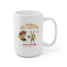 Load image into Gallery viewer, Ceramic Mug 15oz - SOF - USMC Force Recon - Ski Warfare - Ski Combat - Winter Warfare X 300
